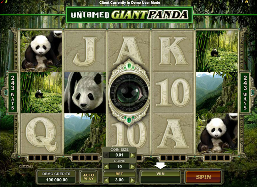 Игровой автомат Giant Panda. 
